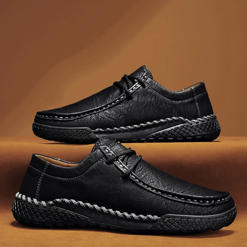 Torino Leather Loafers - Hand Stitched Men's Loafers
