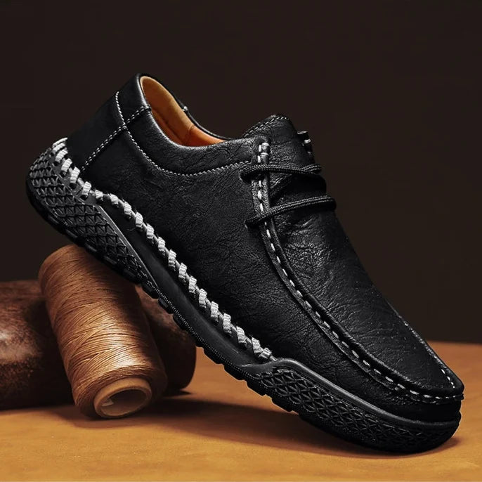 Torino Leather Loafers - Hand Stitched Men's Loafers