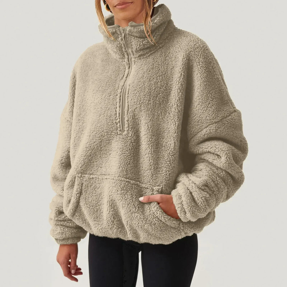 Alpine Half-Zip Sweater - Men's Plush Jumper