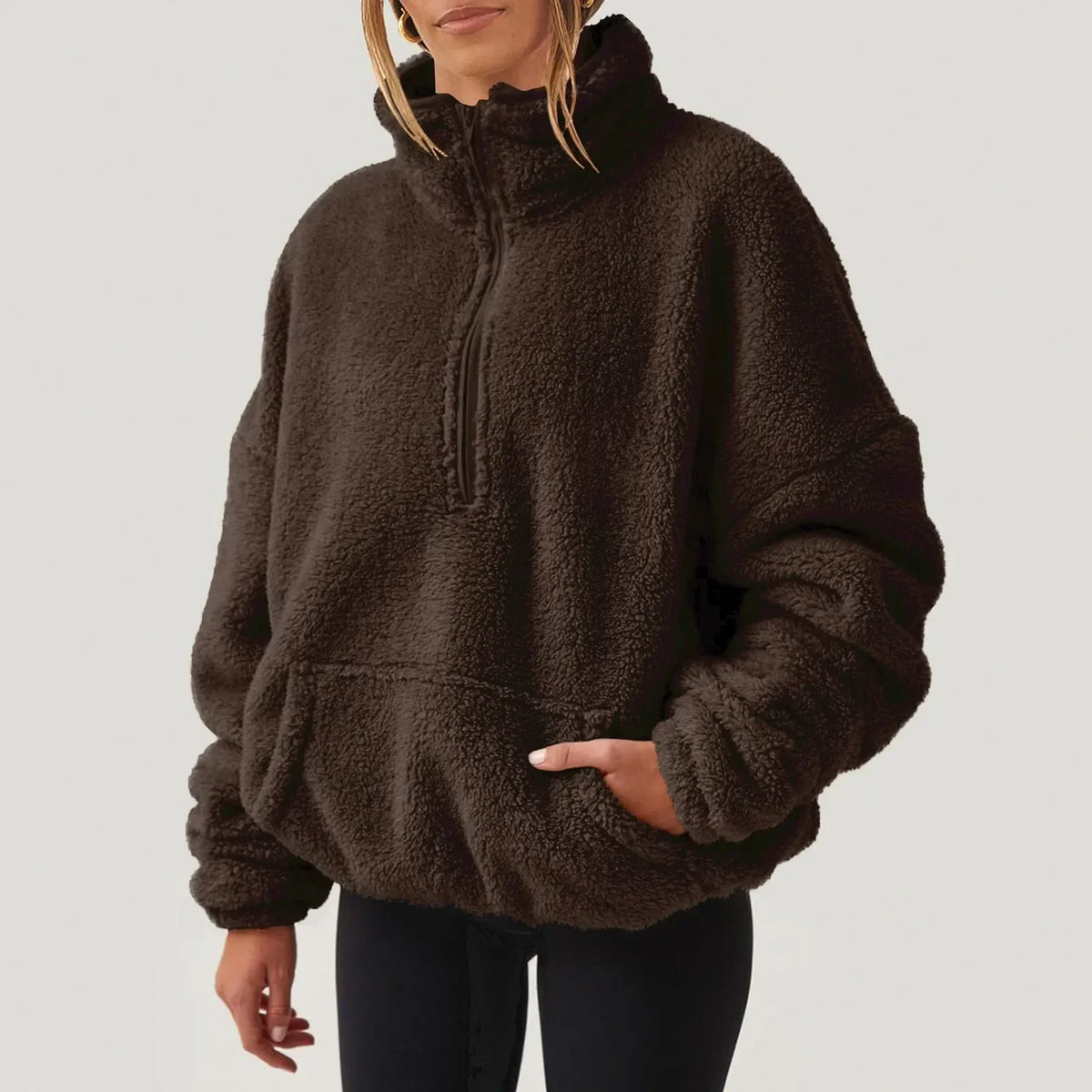 Alpine Half-Zip Sweater - Men's Plush Jumper