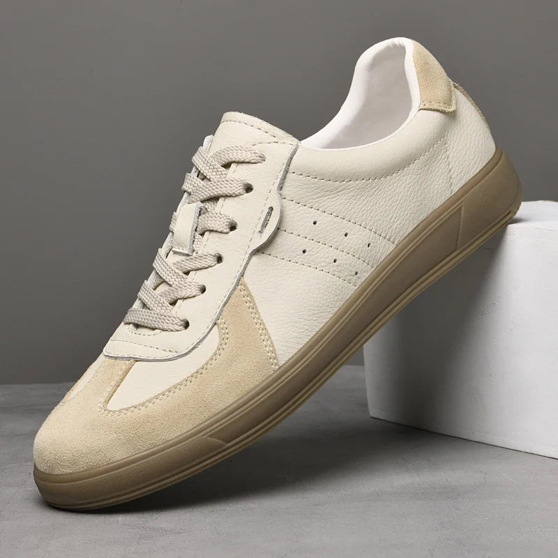 Emilio Leather Sneakers - Men's Leather Trainers