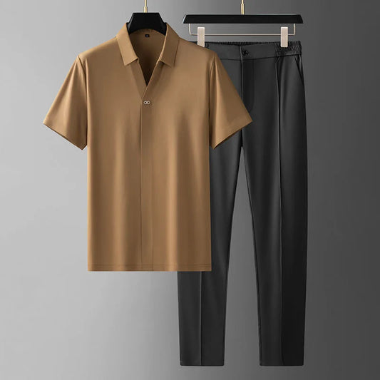 Doncaster Polo Set - Men's Polo and Trousers Set