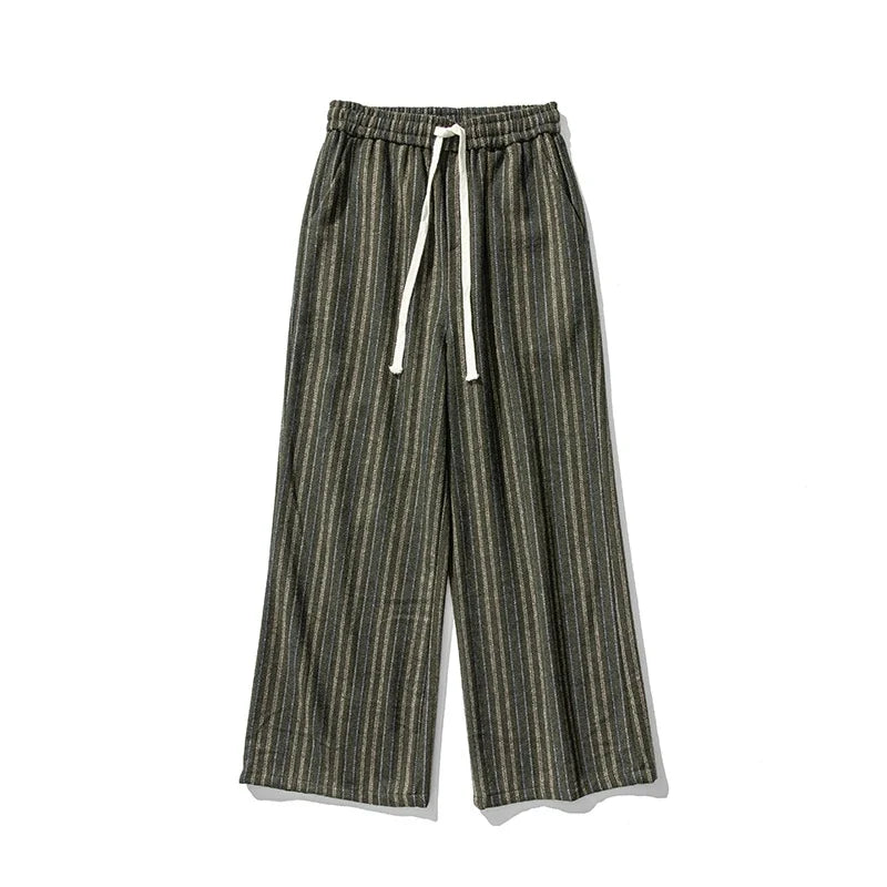 Calder Striped Trousers - Wide Leg Men's Trousers