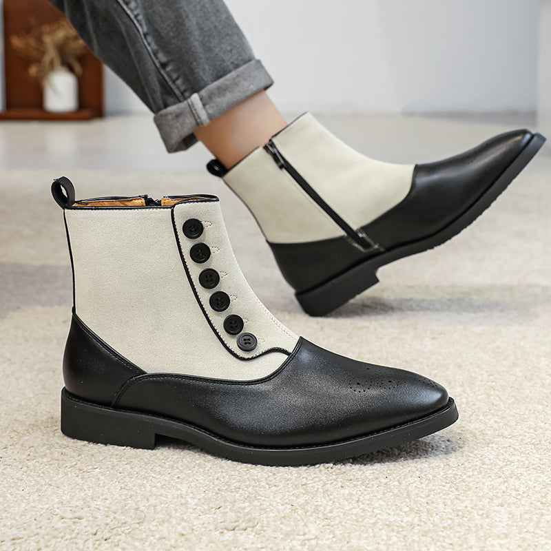 Hartford Leather Boots - Two Tone Men's Chelsea Boots