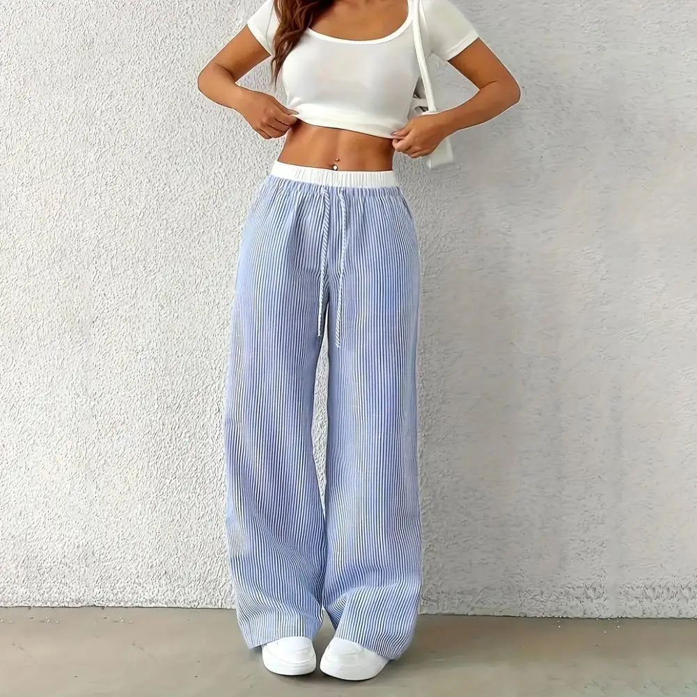 Serena Wide Leg Pants - Pinstripe Men's Trousers