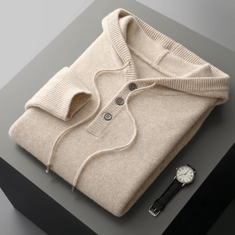 Origin Merino Wool Hoodie - Men's Soft Wool Hoodie