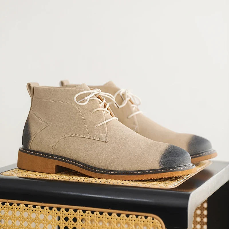 Grantley Suede Boots - Men's Lace Up Chelsea Boots
