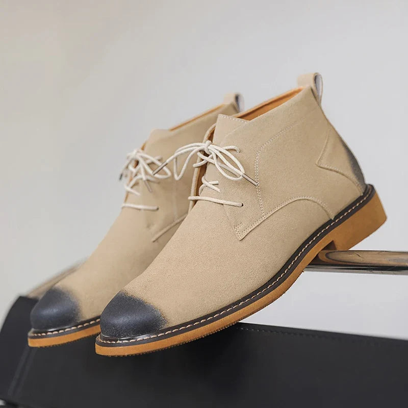 Grantley Suede Boots - Men's Lace Up Chelsea Boots