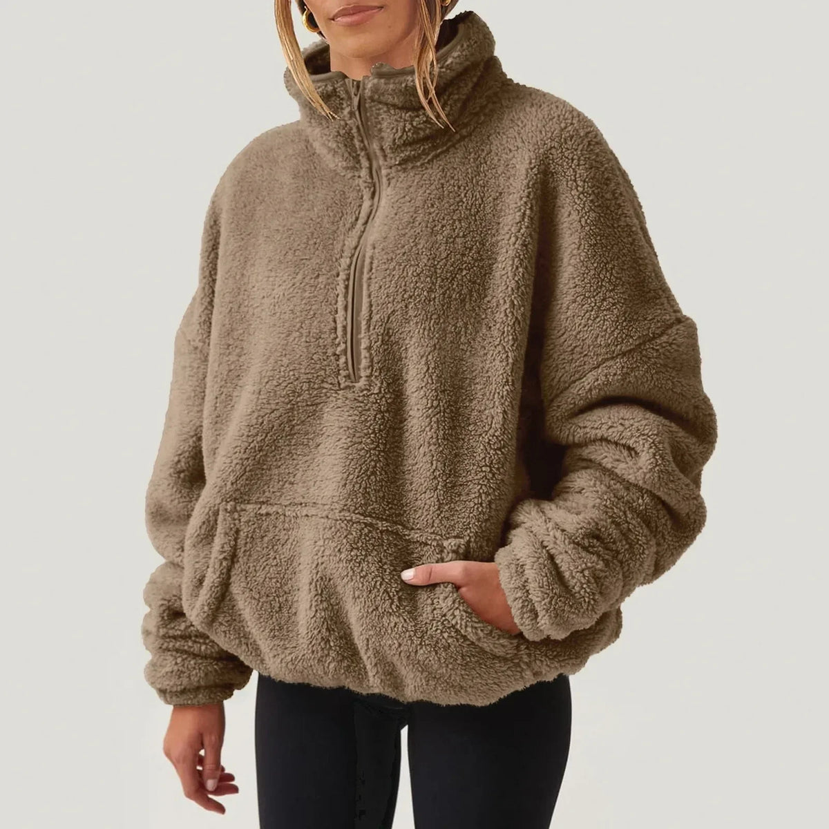 Alpine Half-Zip Sweater - Men's Plush Jumper