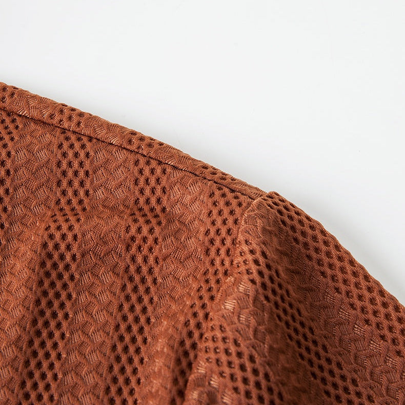 Luca Milano Knitted Polo - Men's Short Sleeve Knit