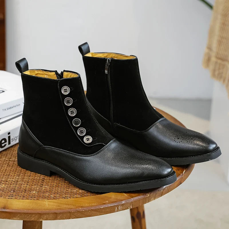 Hartford Leather Boots - Two Tone Men's Chelsea Boots