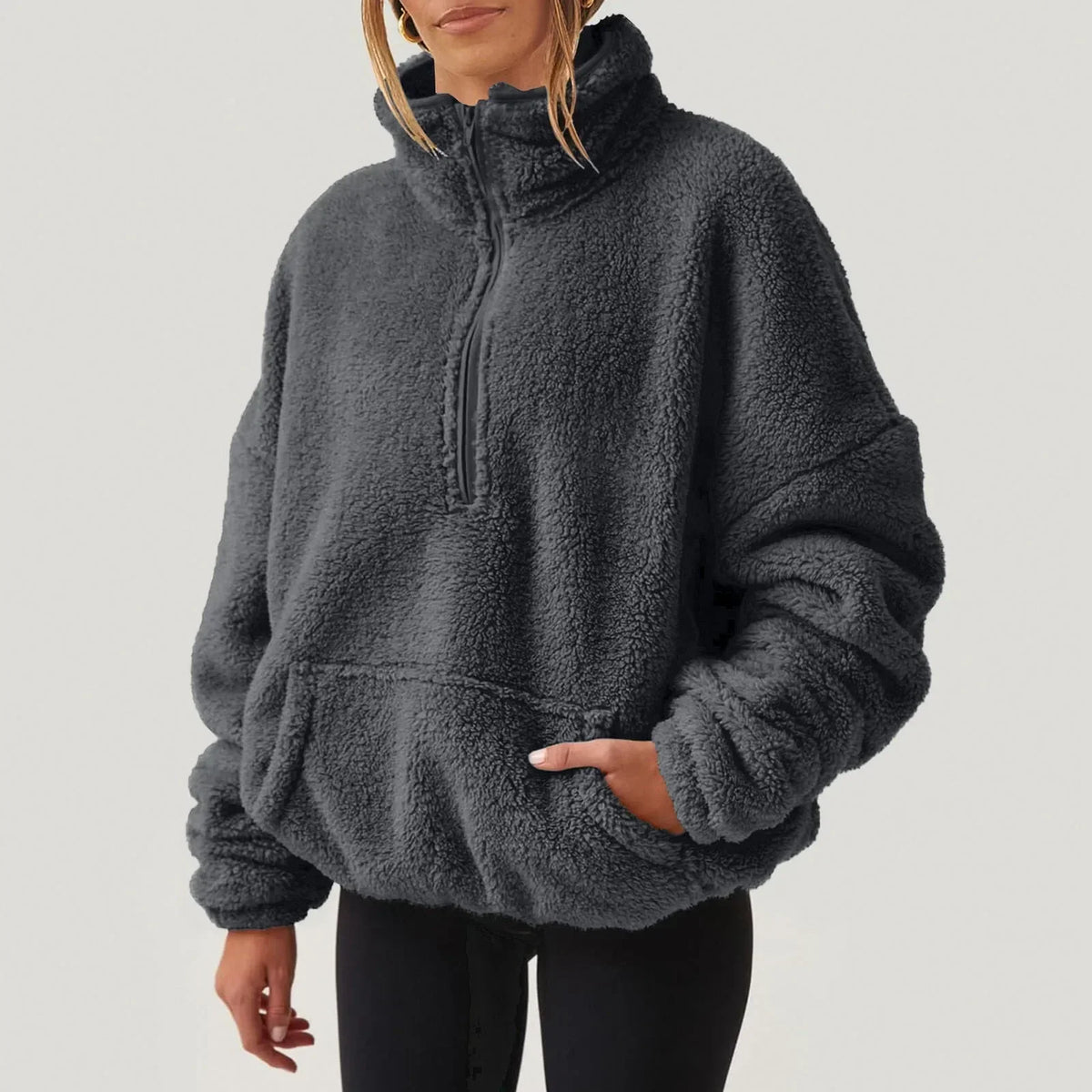 Alpine Half-Zip Sweater - Men's Plush Jumper