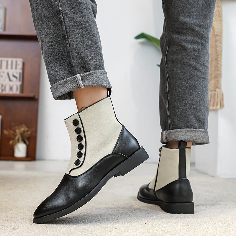 Hartford Leather Boots - Two Tone Men's Chelsea Boots