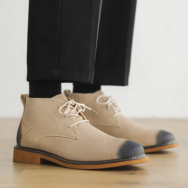 Grantley Suede Boots - Men's Lace Up Chelsea Boots