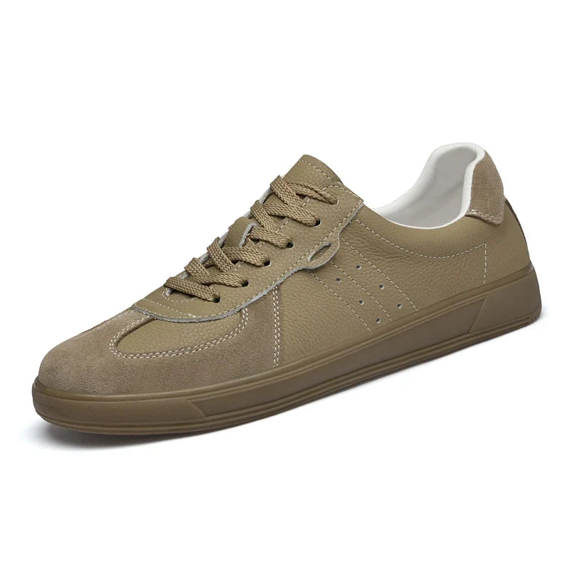 Emilio Leather Sneakers - Men's Leather Trainers