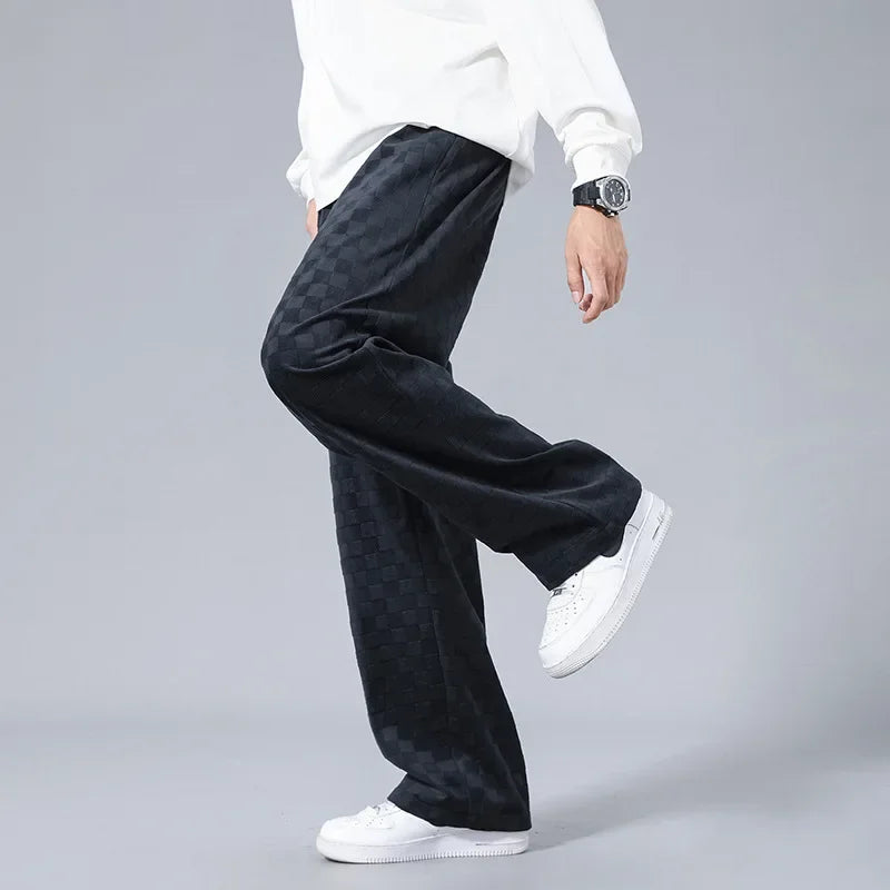 Arlo Sweatpants - Men's Check Relaxed Joggers