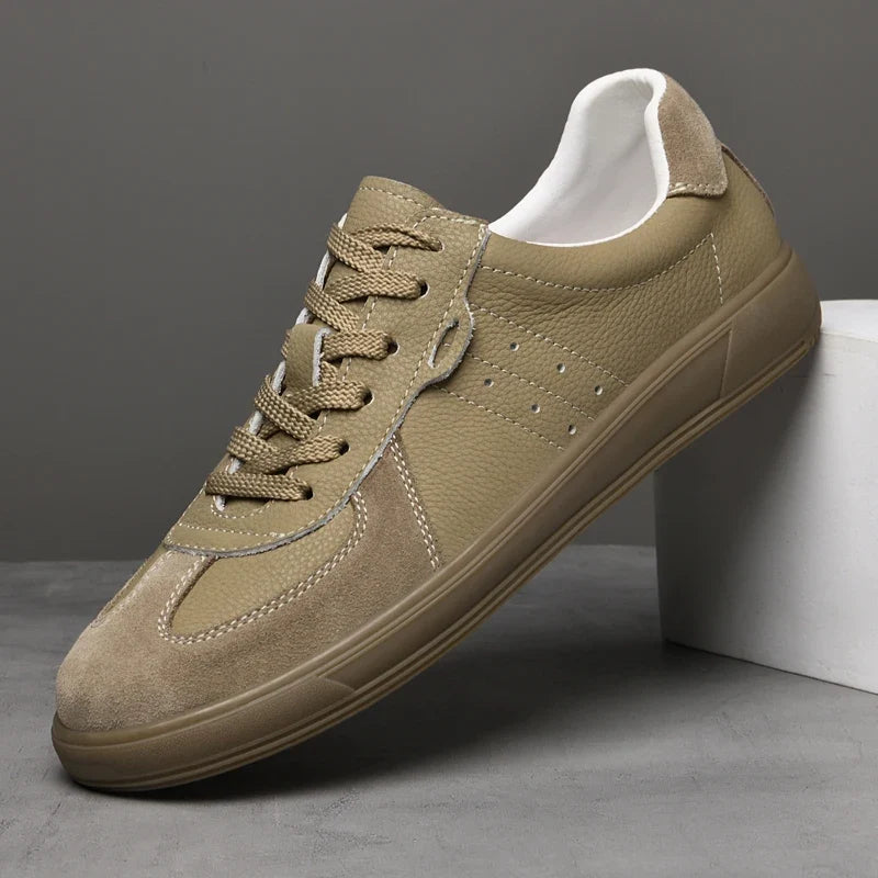Emilio Leather Sneakers - Men's Leather Trainers