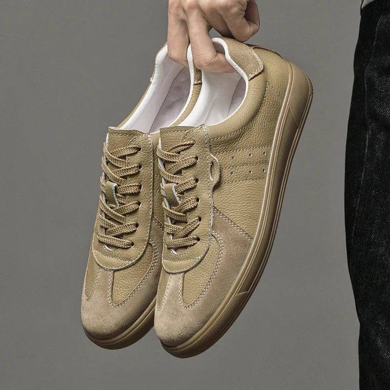 Emilio Leather Sneakers - Men's Leather Trainers