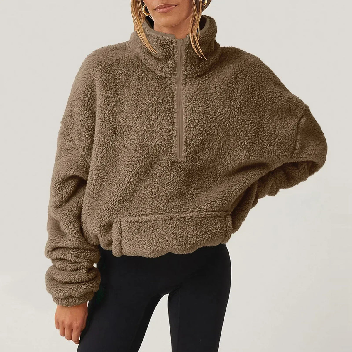 Alpine Half-Zip Sweater - Men's Plush Jumper