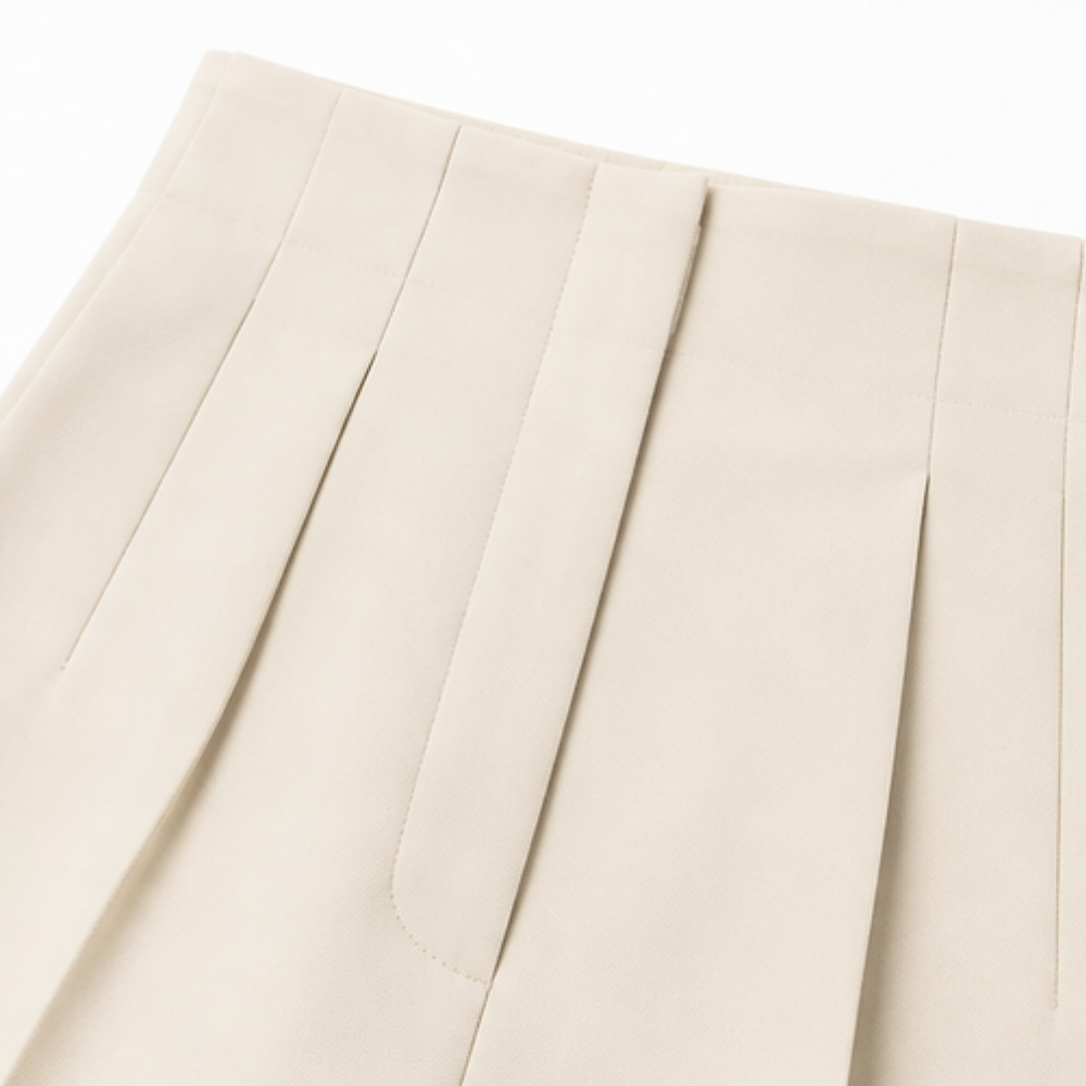 Velora Pleated Trousers - Women's Tailored Wide Leg