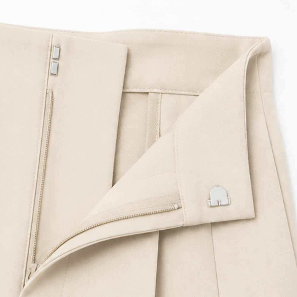 Velora Pleated Trousers - Women's Tailored Wide Leg