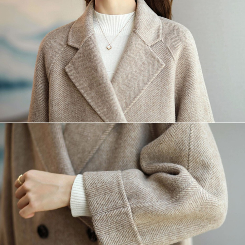 Veloura Overcoat - Double Breasted Men's Wool Look Coat