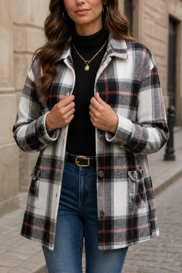 Shackston Plaid Shirt Jacket - Women's Relaxed Shacket