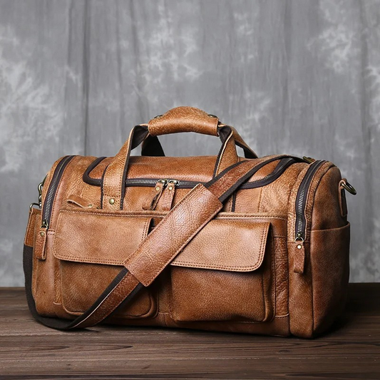 The Voyager Duffel - Men's Leather Travel Bag