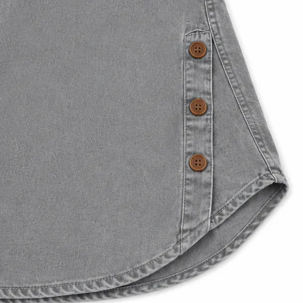 Avelyn - Henley Tunic Top with Side Buttons for Women