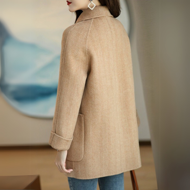 Veloura Overcoat - Double Breasted Men's Wool Look Coat