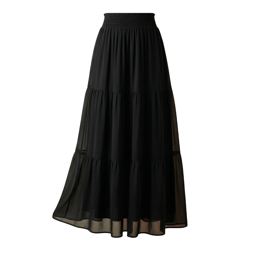 Floressa Chiffon Maxi Skirt - Women's Pleated Maxi Skirt