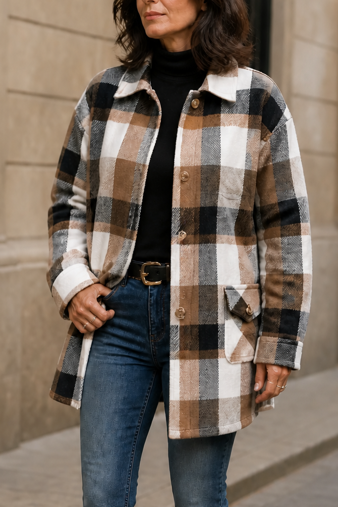 Shackston Plaid Shirt Jacket - Women's Relaxed Shacket
