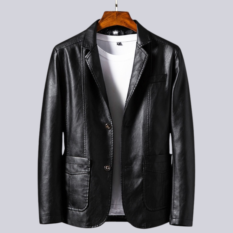 Nightride Leather Jacket - Men's Lightweight Jacket