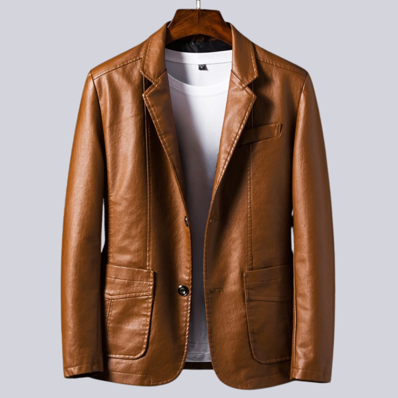 Nightride Leather Jacket - Men's Lightweight Jacket