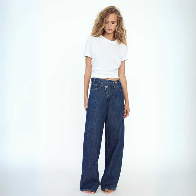 Savannah Wide-Leg Jeans - High Rise Vintage Wash Jeans