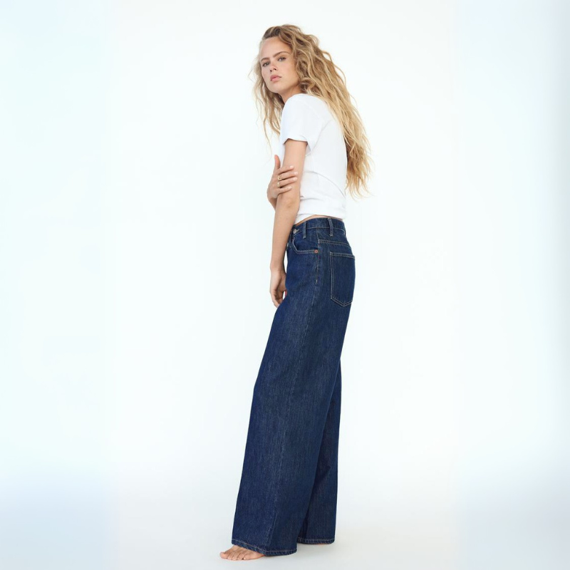 Savannah Wide-Leg Jeans - High Rise Vintage Wash Jeans