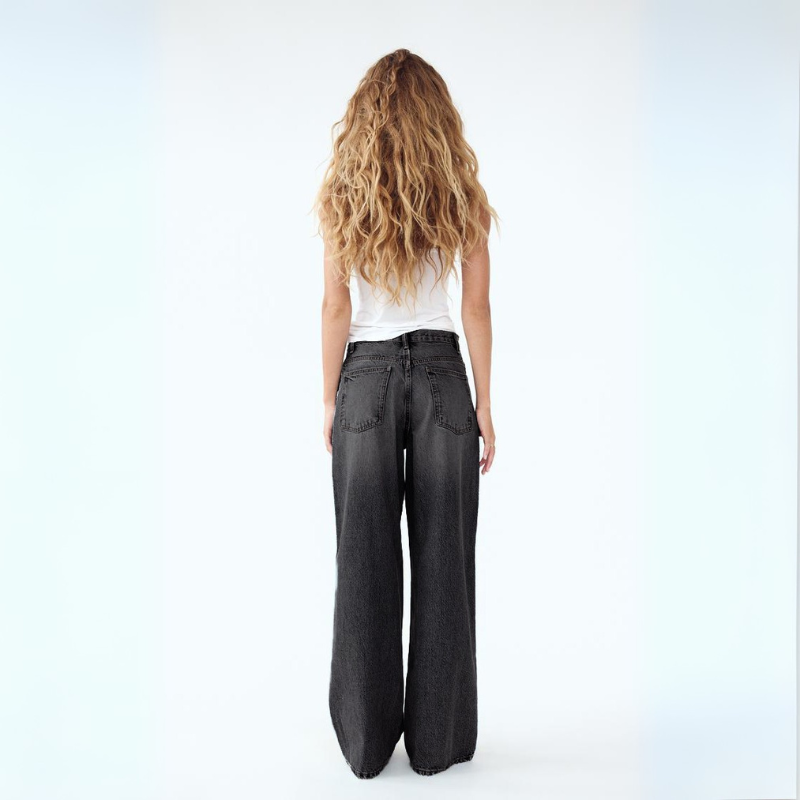 Savannah Wide-Leg Jeans - High Rise Vintage Wash Jeans