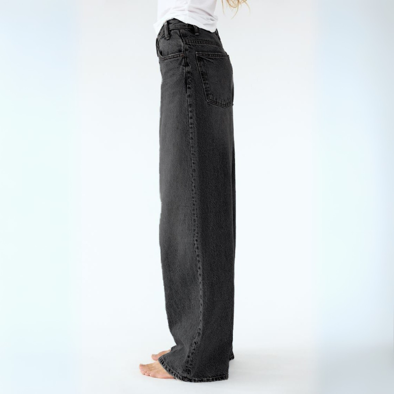 Savannah Wide-Leg Jeans - High Rise Vintage Wash Jeans