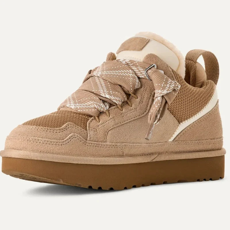 Fleece Lined Platform Trainers - Women's Winter Trainers