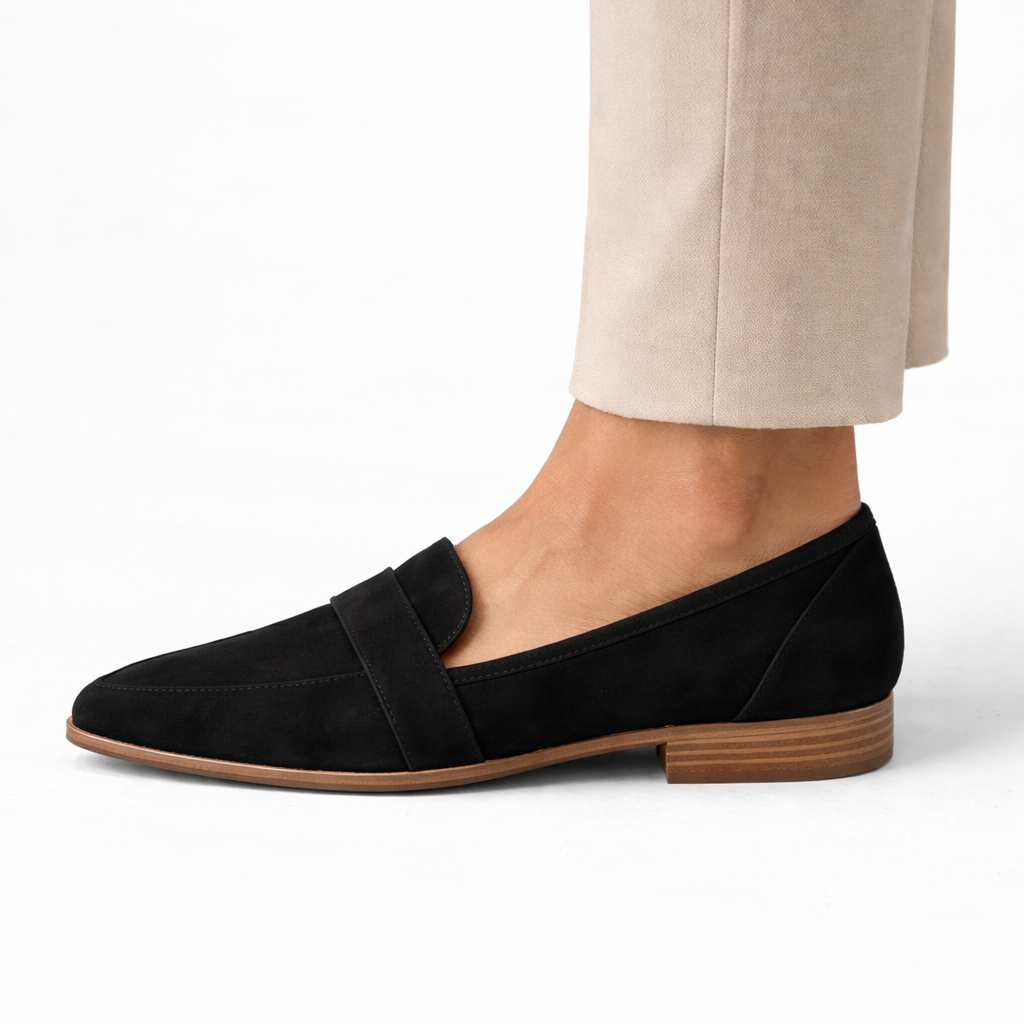 Orthopaedic Suede Loafers - Women's Pointed Loafers