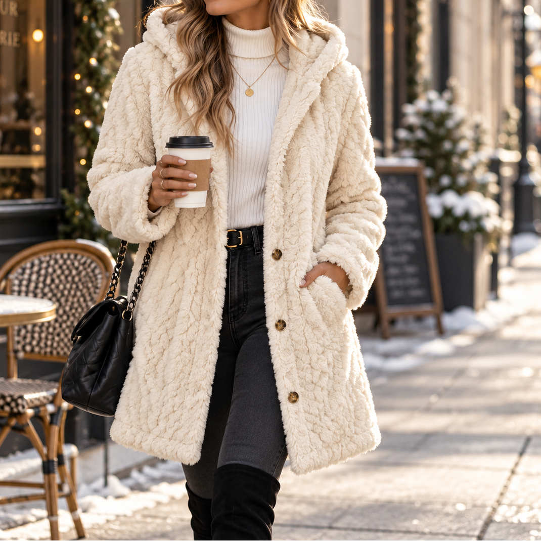 Hearth & Hood Cardigan - Hooded Button Front Women's Knit