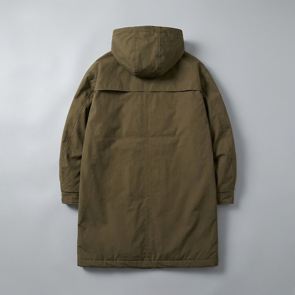 Kensington Overcoat - Men's Hooded Long Overcoat