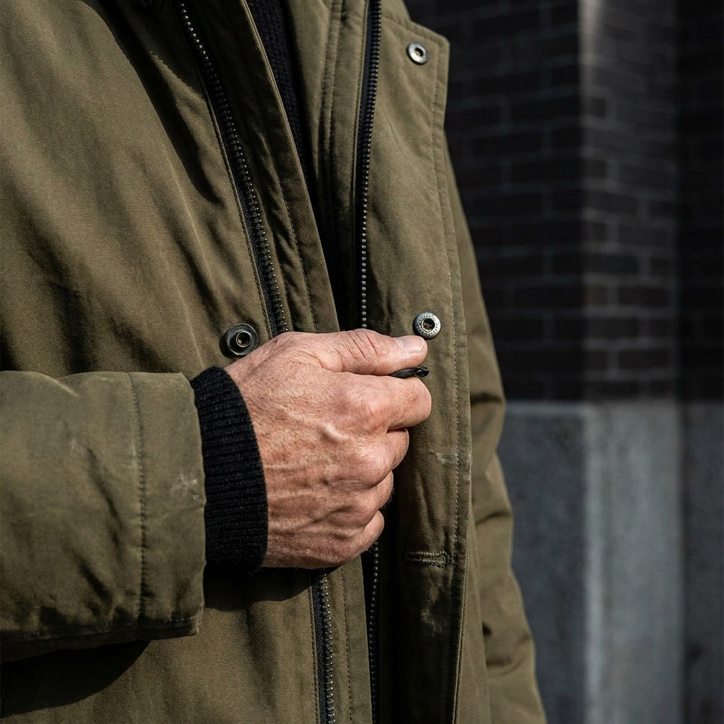Kensington Overcoat - Men's Hooded Long Overcoat