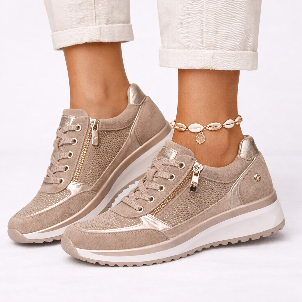 Orthopaedic Platform Sneakers - Women's Zip Trainers