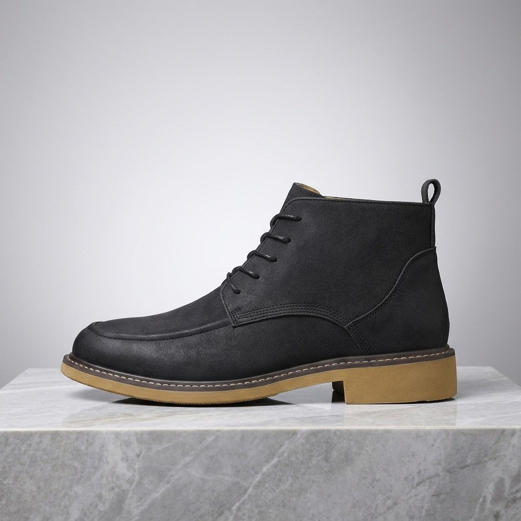 Dean Leather Boots - Men's Moc Toe Lace Up Boots