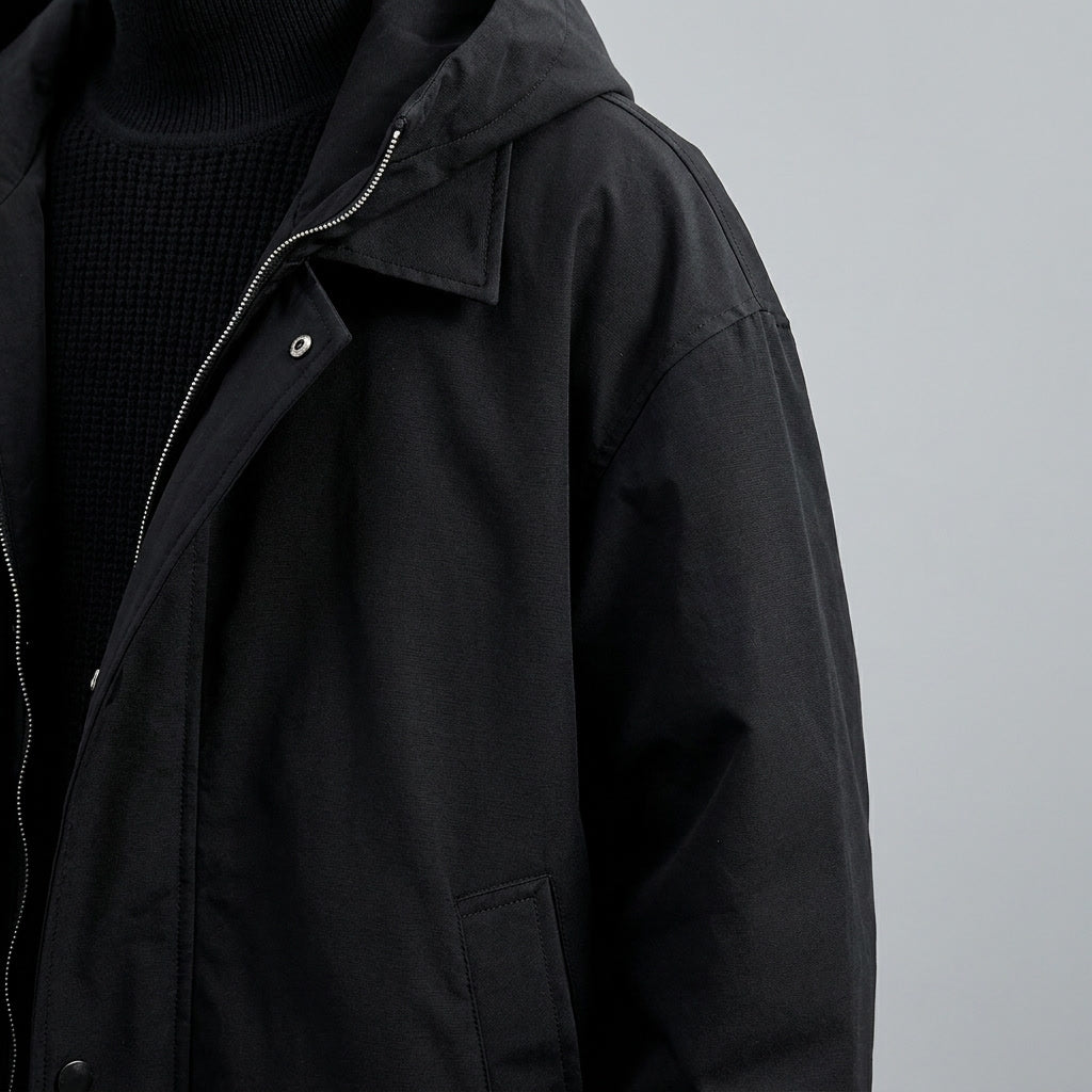 Kensington Overcoat - Men's Hooded Long Overcoat