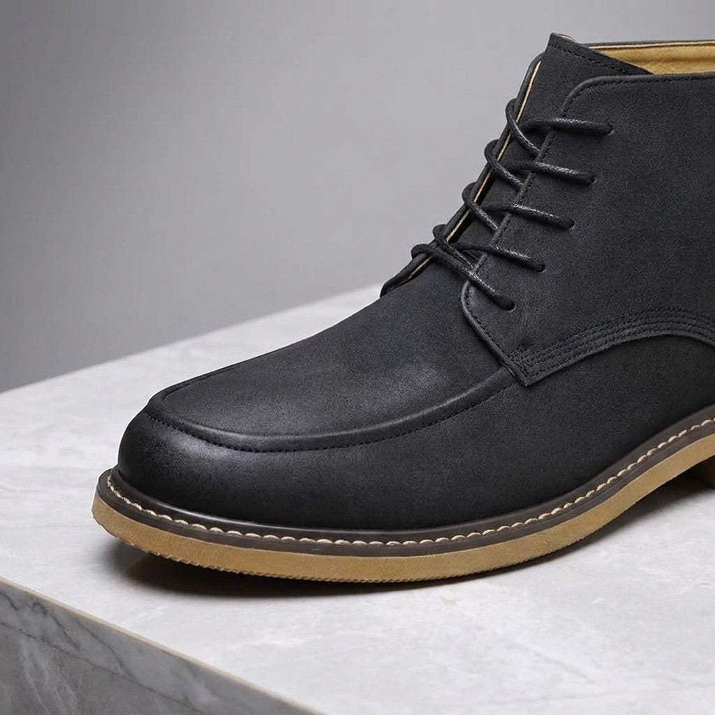 Dean Leather Boots - Men's Moc Toe Lace Up Boots