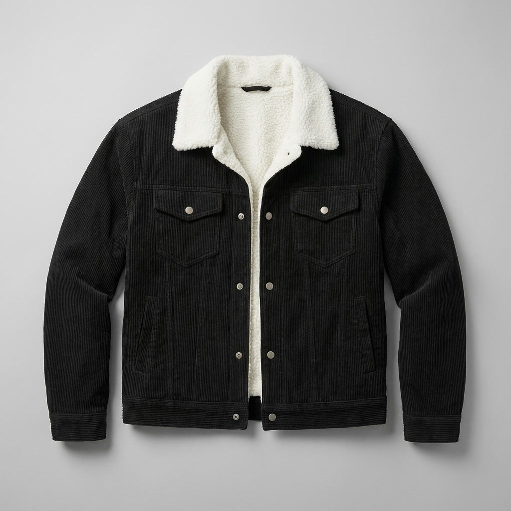 Hudson Corduroy Jacket - Fleece Lined Men's Jacket