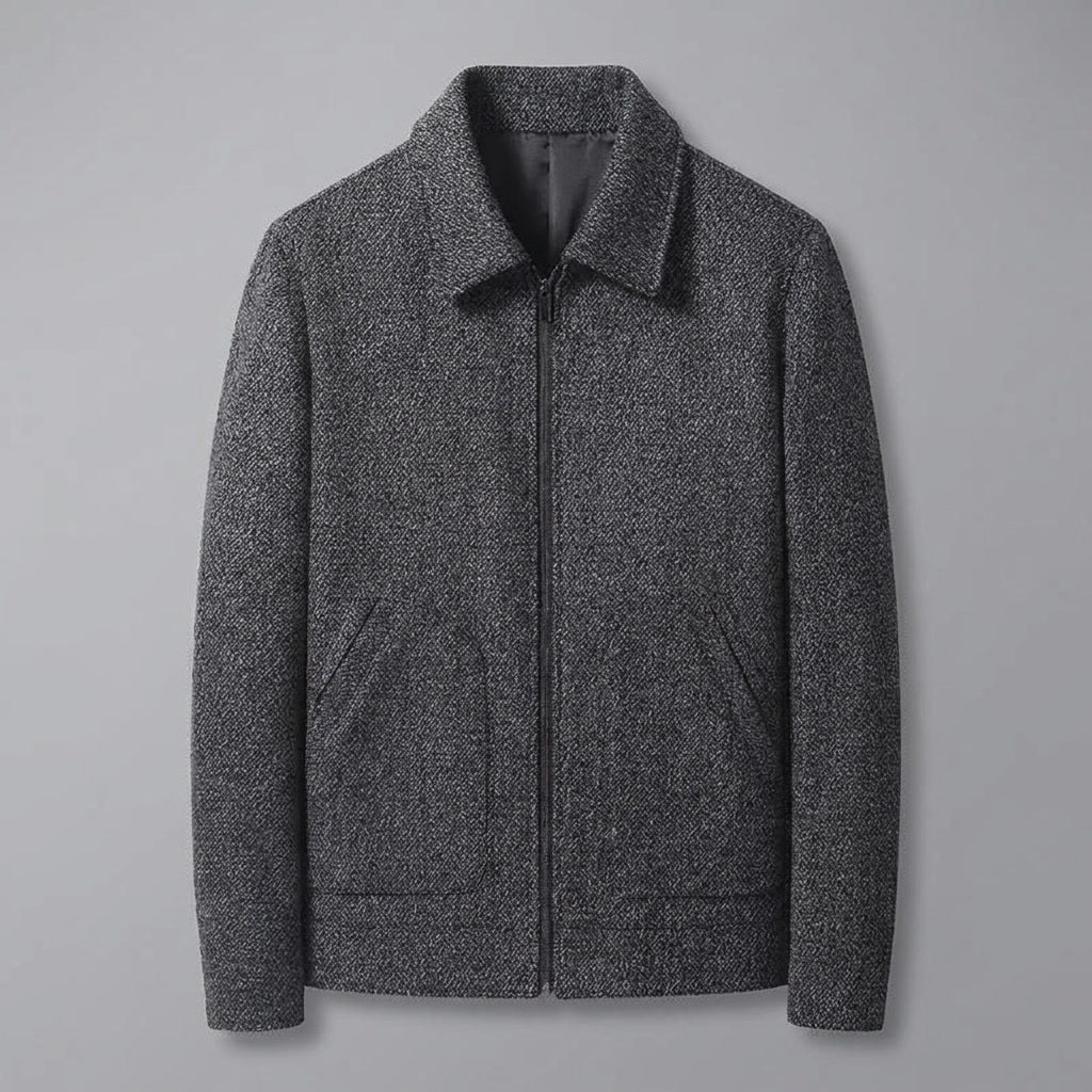 Albany Knit Wool Jacket - Men's Zip Up Wool Jacket
