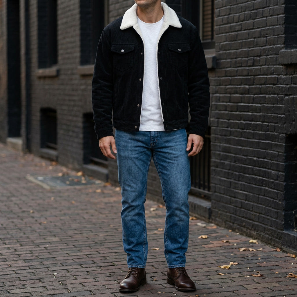 Hudson Corduroy Jacket - Fleece Lined Men's Jacket
